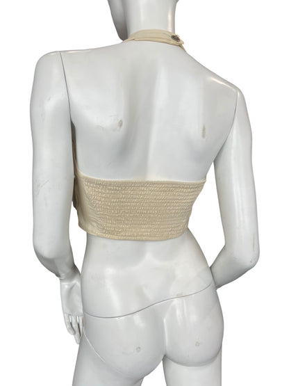 SPORTMAX LINEN CROP TOP
