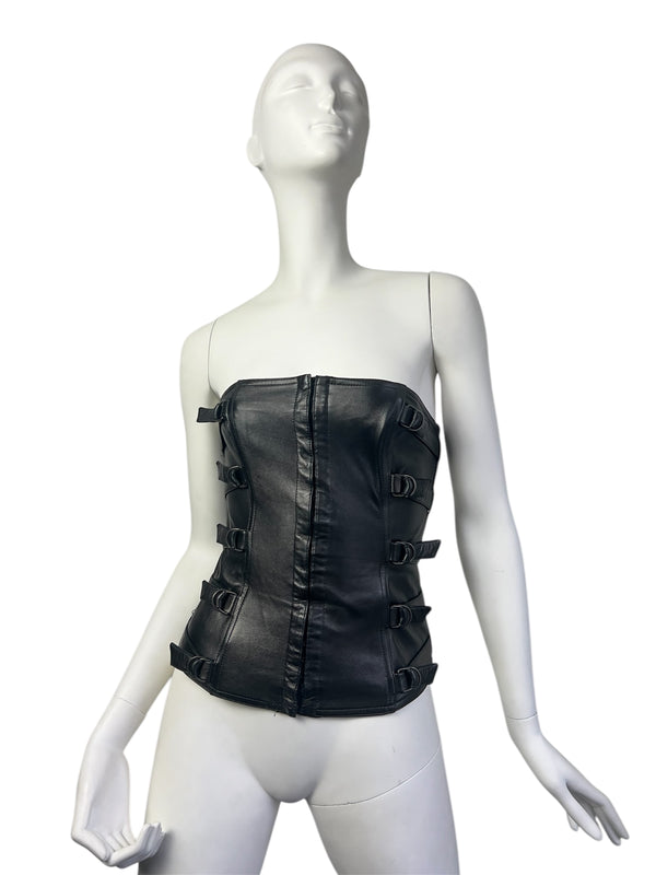 PLEIN SUD F/W 2001 LEATHER BUSTIER