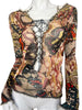 Thumbnail for JEAN PAUL GAULTIER S/S 2003 LACED BUTTERFLY TOP