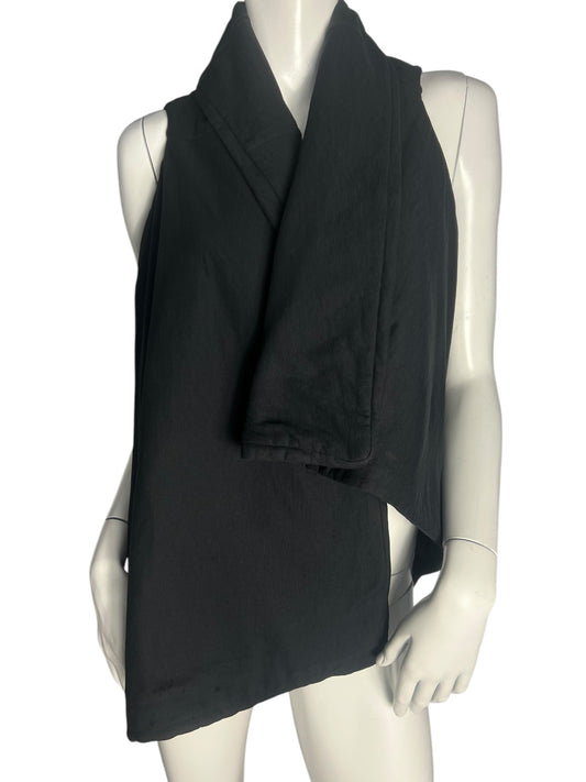 ANN DEMEULEMEESTER SLEEVELESS COTTON JACKET