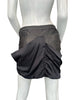 Thumbnail for ILARIA NISTRI LEATHER & SILK SKIRT