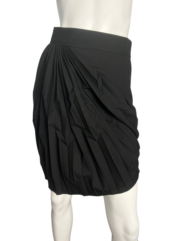 BALENCIAGA F/W 2003 PLEATED ASYMETRICAL SKIRT