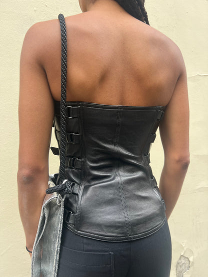 PLEIN SUD F/W 2001 LEATHER BUSTIER