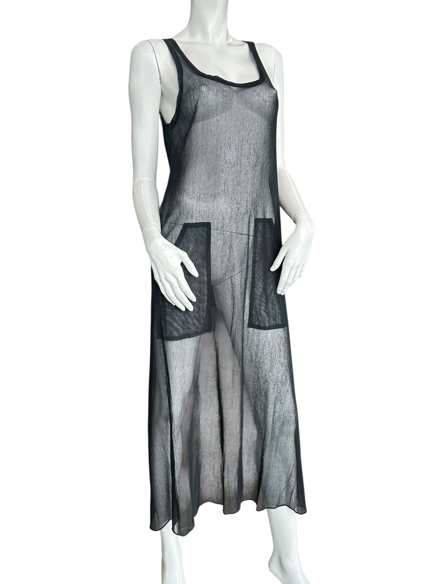 JEAN PAUL GAULTIER BLACK MESH DRESS