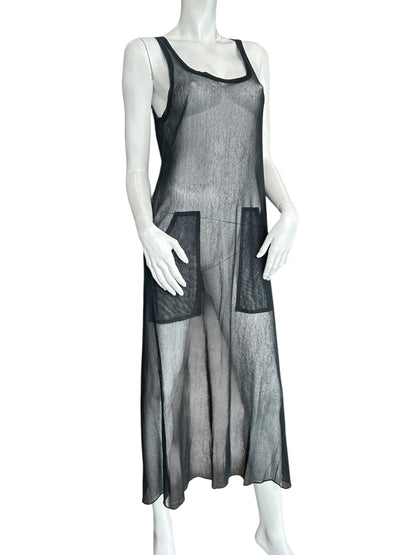 JEAN PAUL GAULTIER BLACK MESH DRESS
