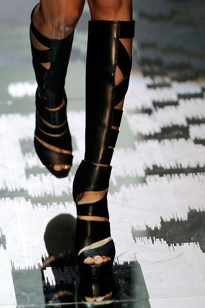 GUCCI S/S 2010 HELENA CUT OUT BOOTS