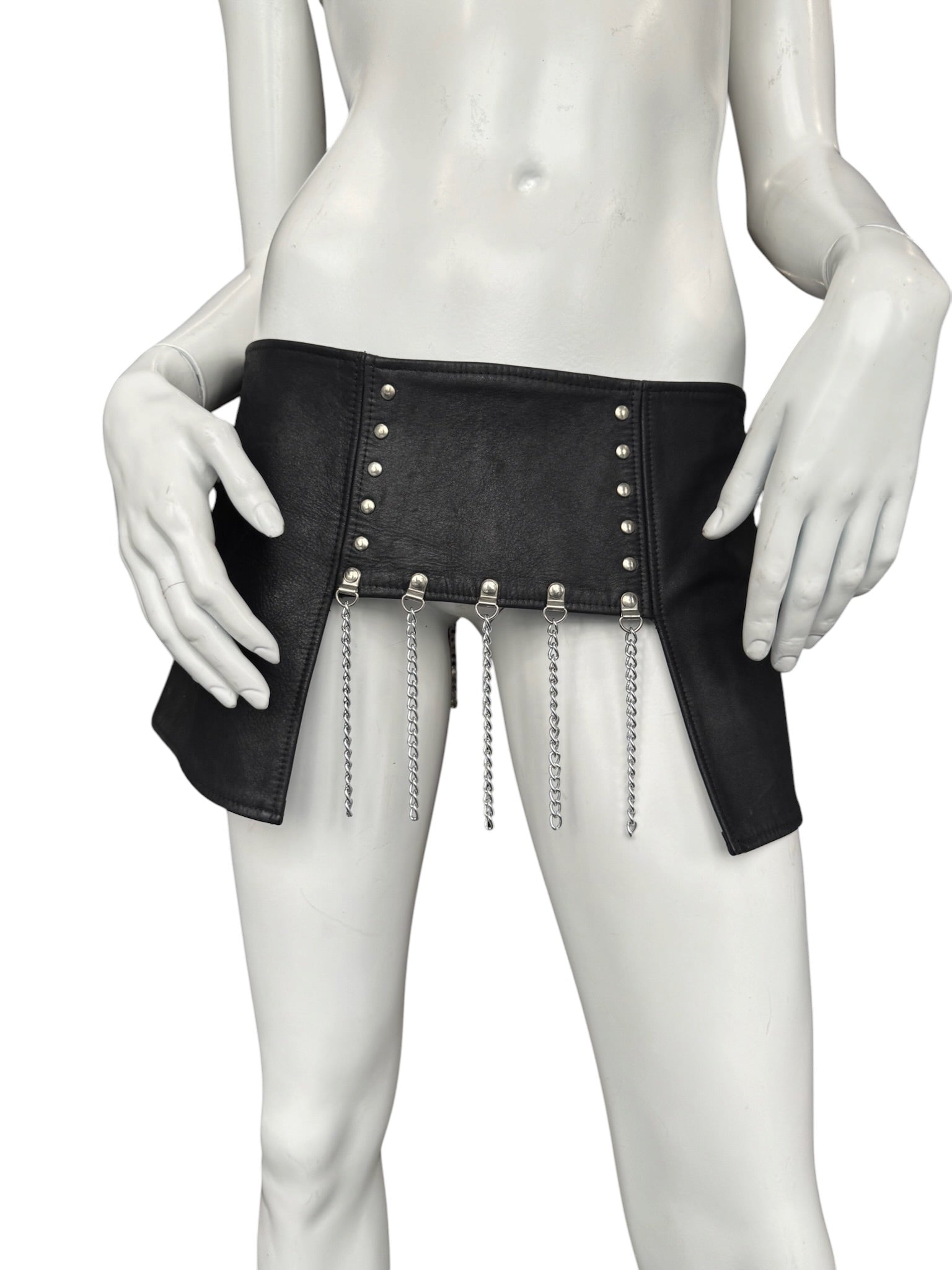VINTAGE MINI LEATHER SKIRT