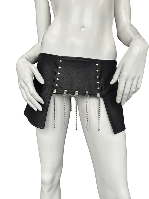 VINTAGE MINI LEATHER SKIRT