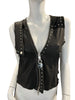 Thumbnail for DIESEL LEATHER ZIP VEST