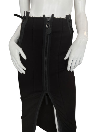 DIESEL ZIPPED UP PENCIL SKIRT