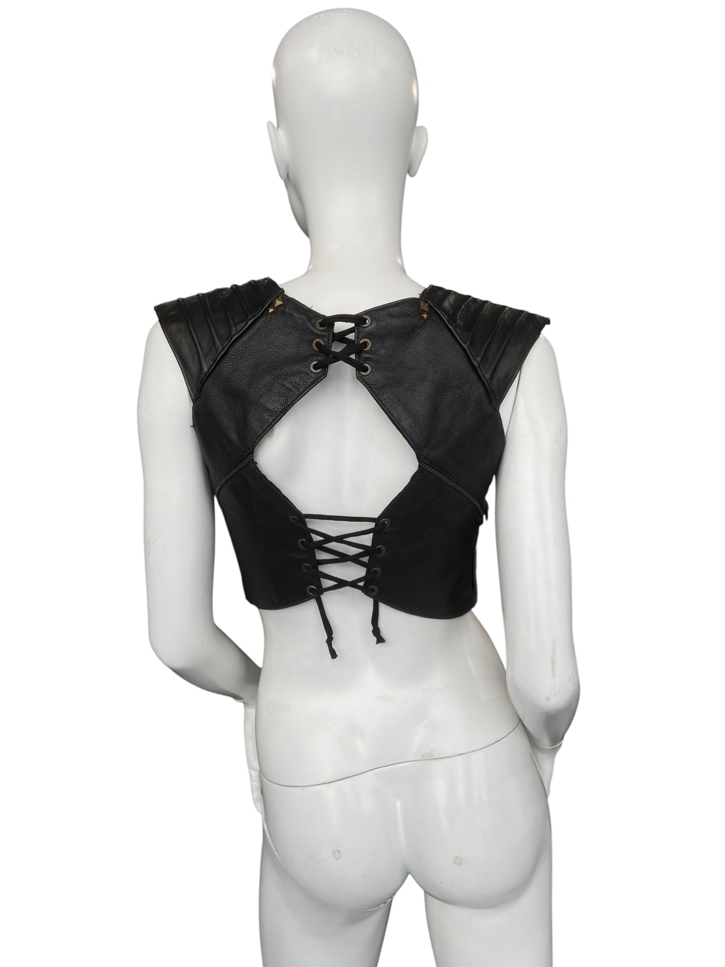 MAD MAF LEATHER TOP