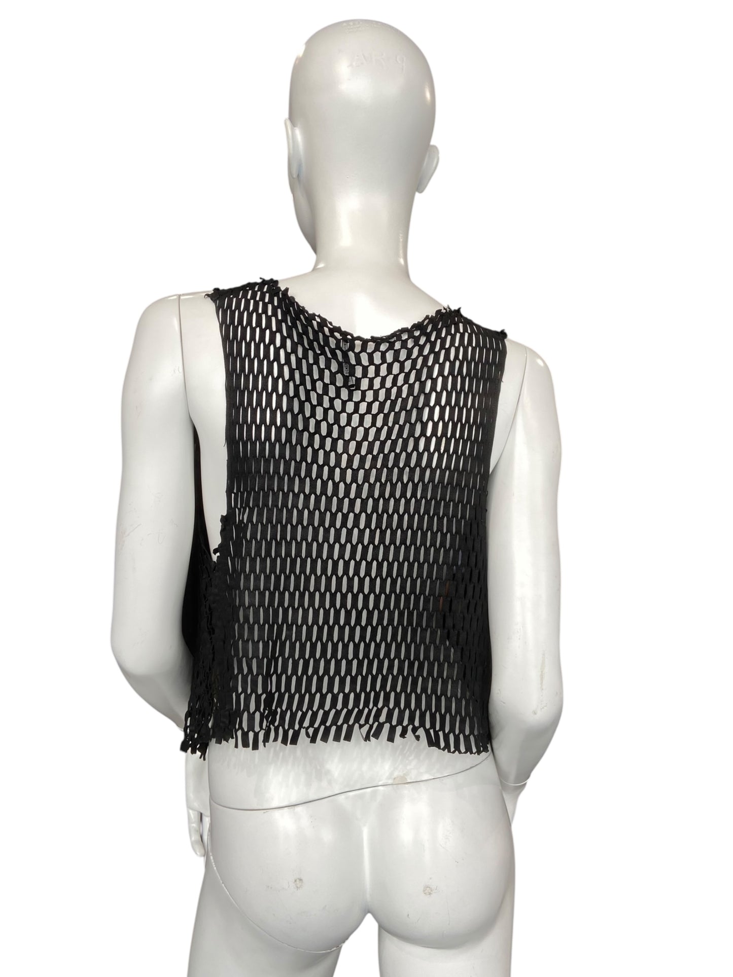 ANN DEMEULEMEESTER SLEEVELESS LEATHER VEST