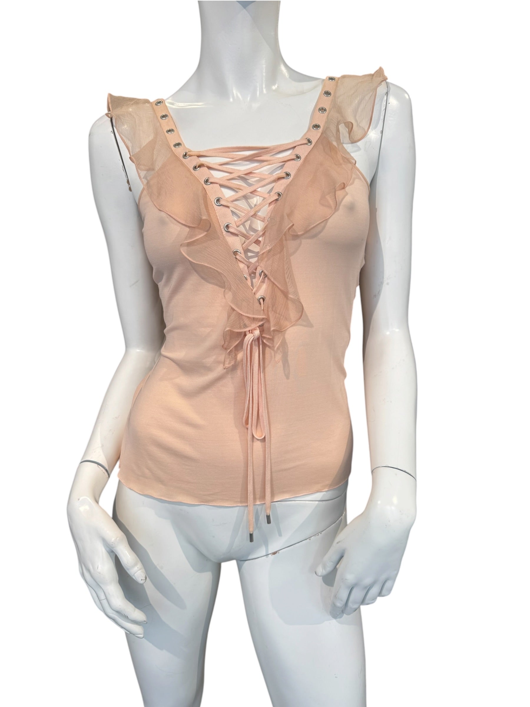 CHRISTIAN DIOR BUSTIER SILK TOP