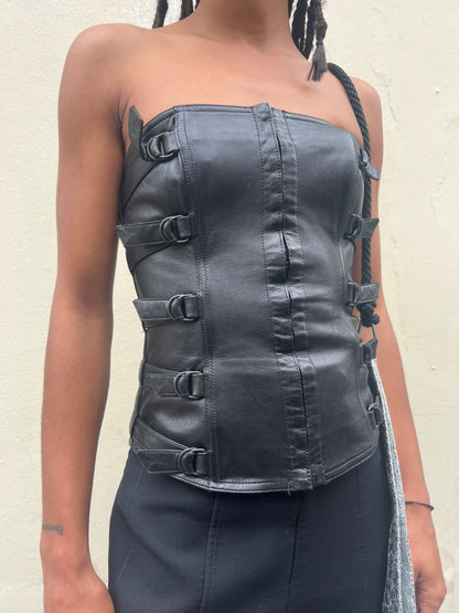 PLEIN SUD F/W 2001 LEATHER BUSTIER