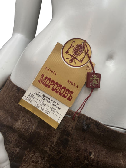 MOROZOV CUT OUT LEATHER PANTS