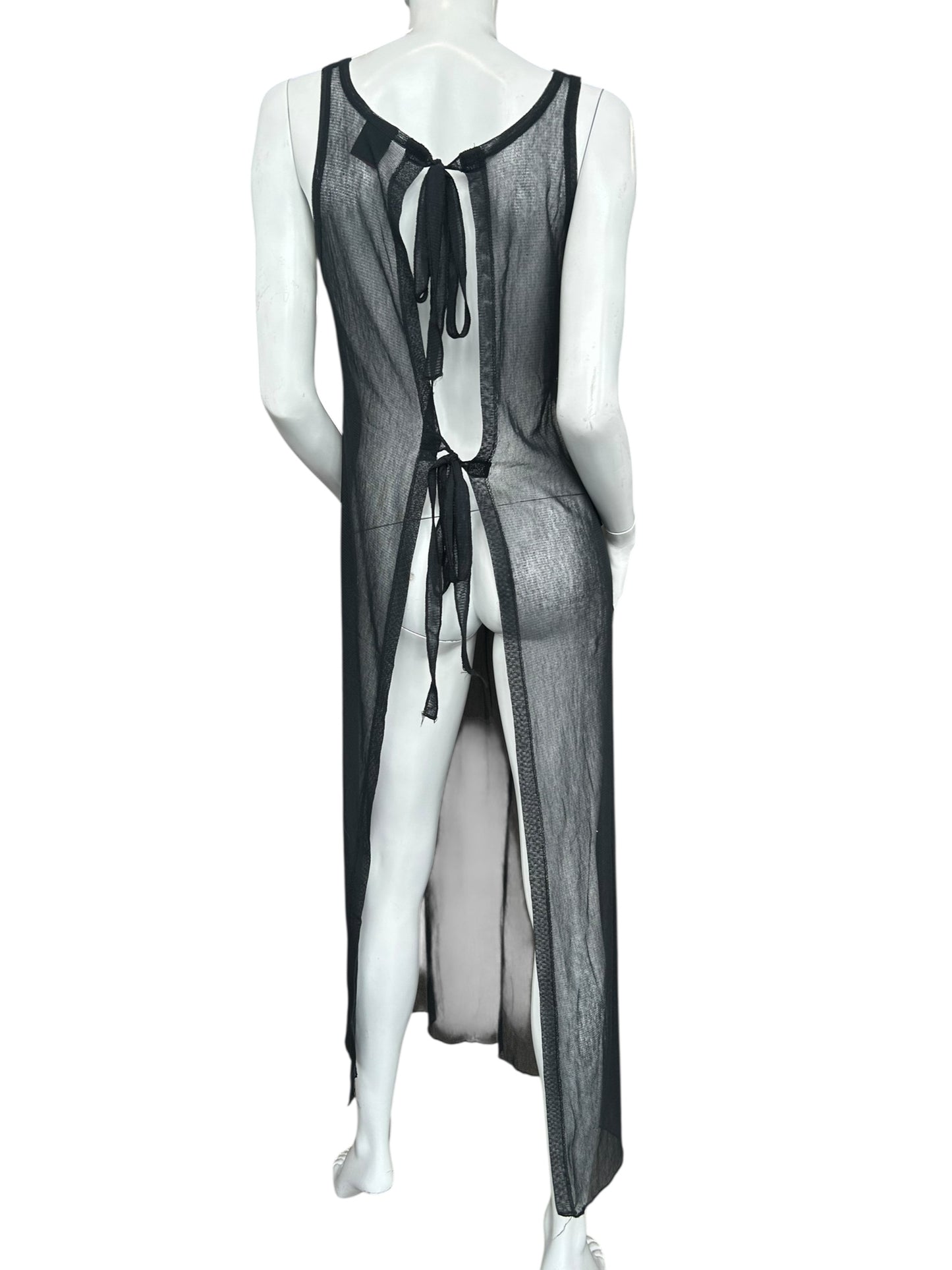 JEAN PAUL GAULTIER BLACK MESH DRESS