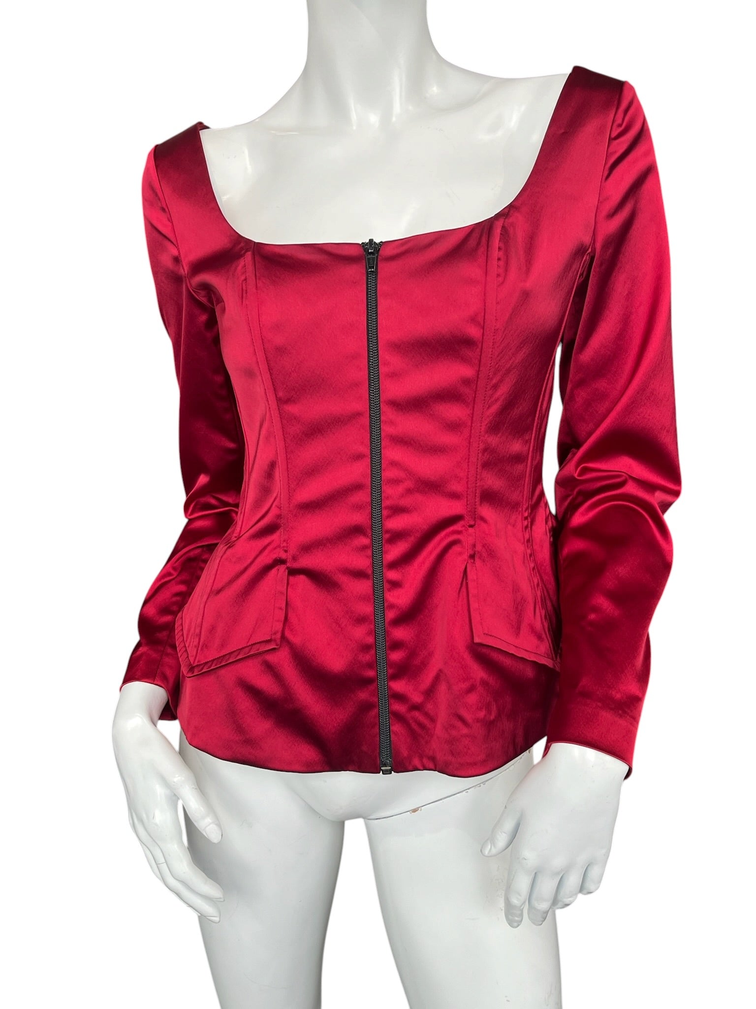 PLEIN SUD CORSET ZIP TOP