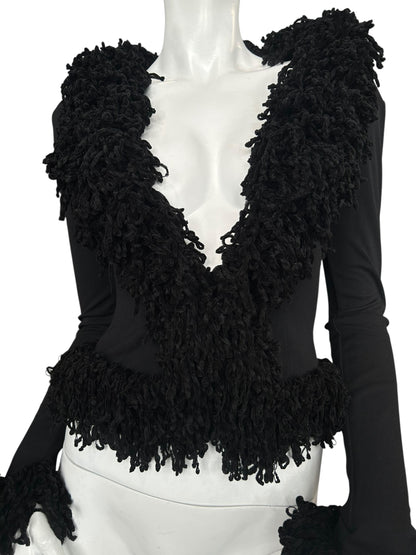 PLEIN SUD F/W1994 VELVET CARDIGAN