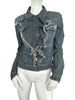 Thumbnail for PLEIN SUD DENIM RUCHED JACKET