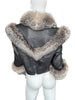 Thumbnail for VINTAGE LEATHER FUR JACKET