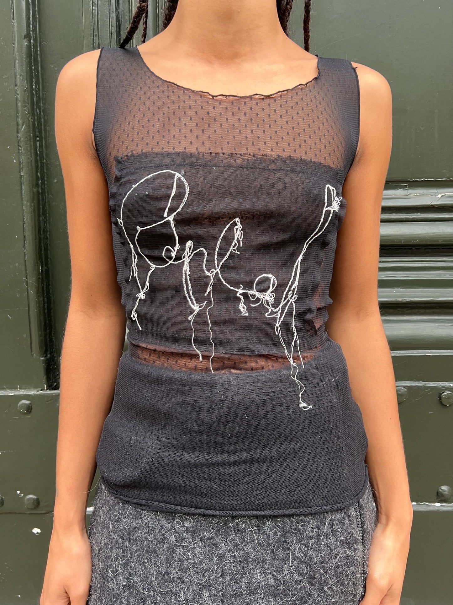 REPLAY SHEER TANK TOP