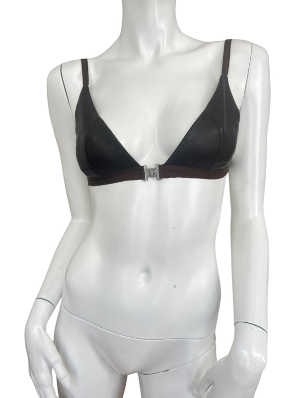DIRK BIKKEMBERGS S/S 2003 LEATHER BRA