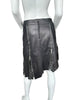 Thumbnail for VINTAGE ZIP LEATHER SKIRT