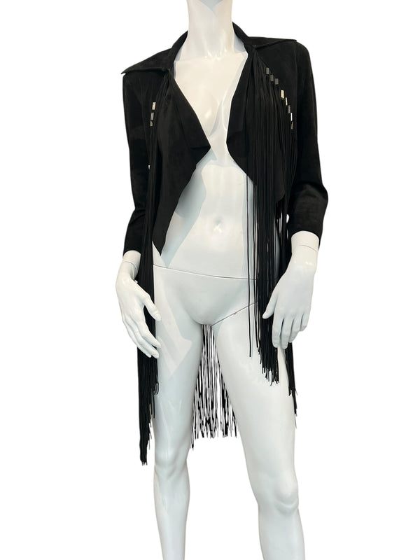 PLEIN SUD FRINGES SUEDE JACKET