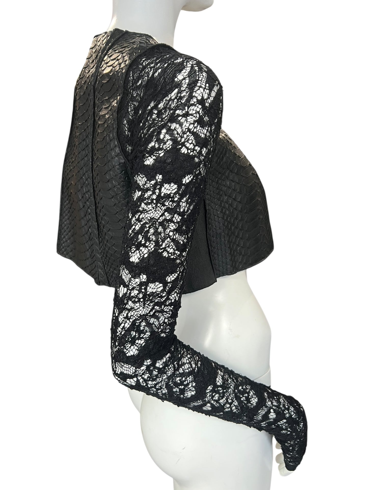 SIMONA TAGLIAFERRI S/S 2017 PYTHON BOLERO
