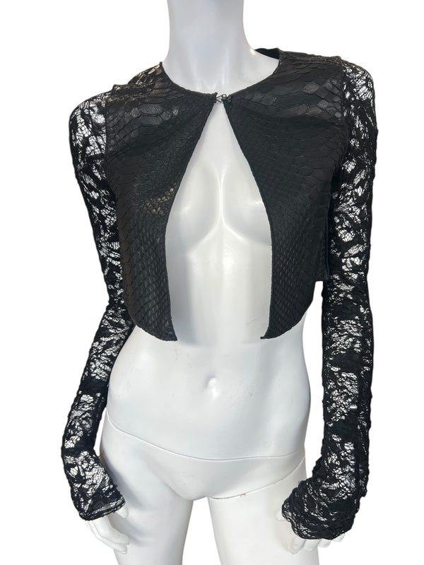 SIMONA TAGLIAFERRI S/S 2017 PYTHON BOLERO