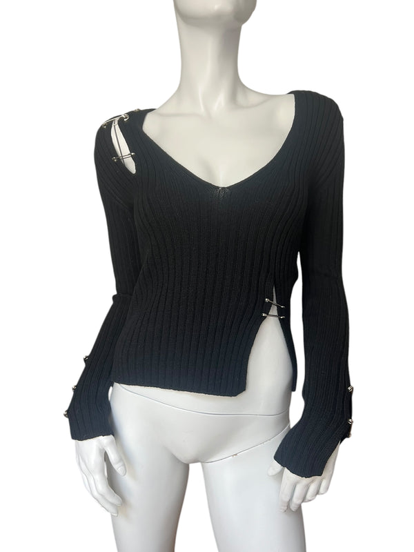 JOHN RICHMOND SAFETY PIN SWEATER