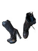 Thumbnail for MIU MIU LEATHER WEDGE BOOTS