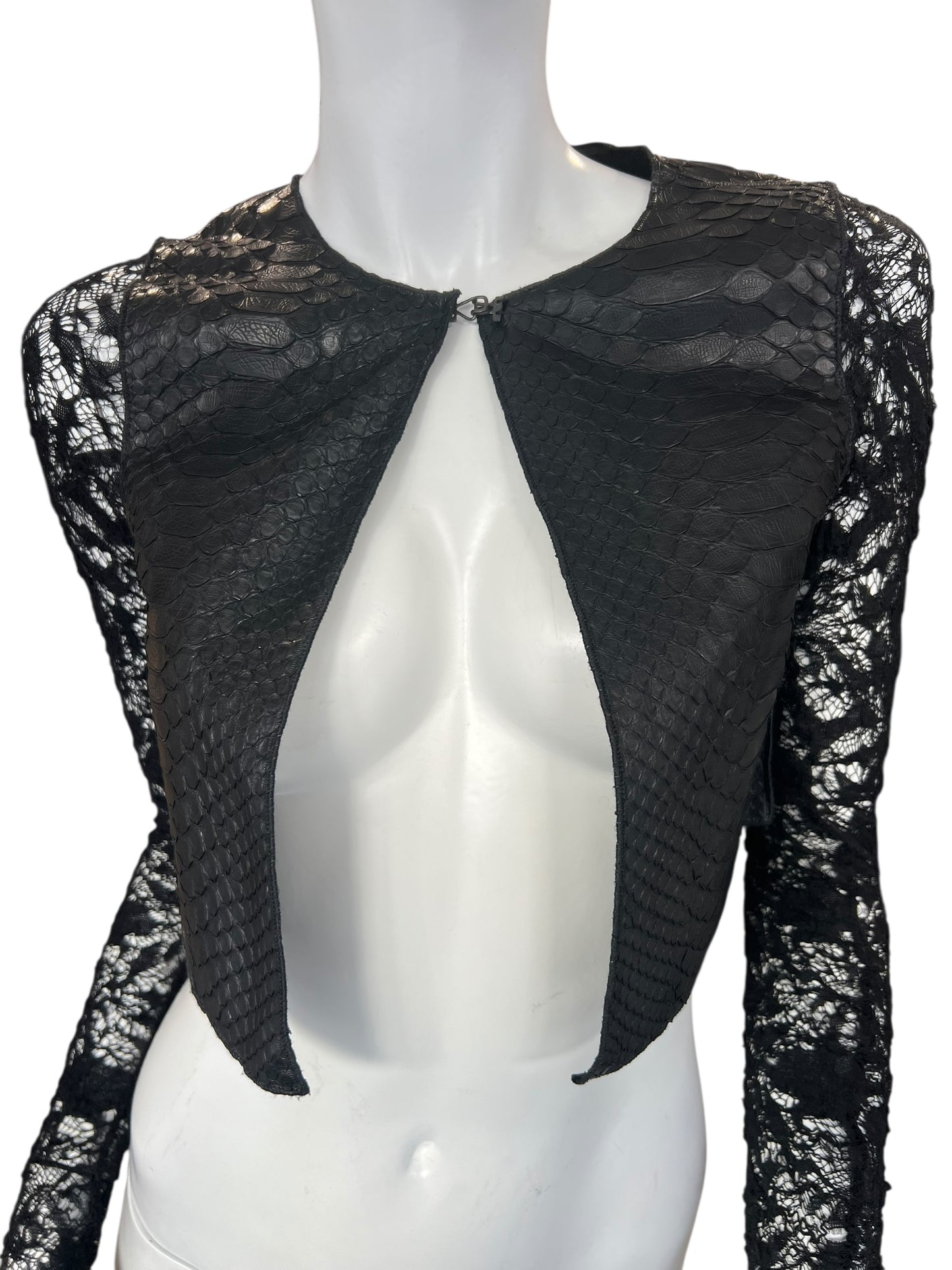 SIMONA TAGLIAFERRI S/S 2017 PYTHON BOLERO