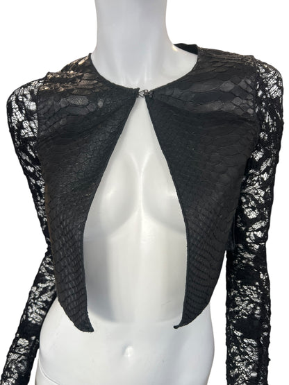 SIMONA TAGLIAFERRI S/S 2017 PYTHON BOLERO