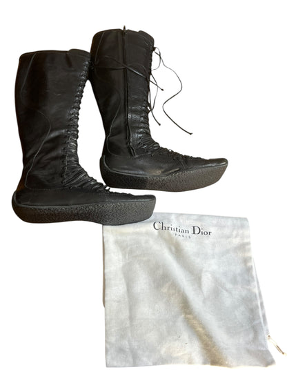 DIOR F/W 2002 FUNKY LEATHER BOOTS