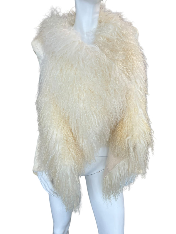 PLEIN SUD LEATHER FUR JACKET