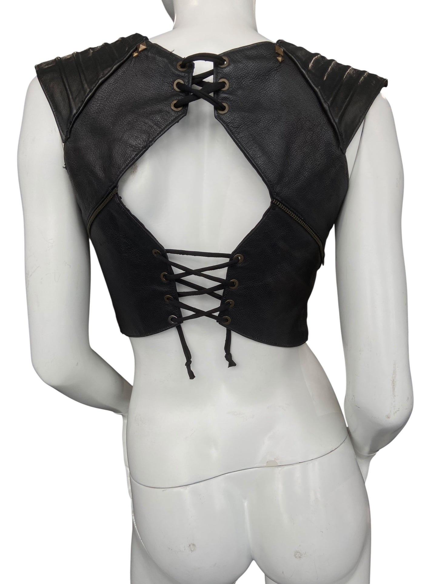 MAD MAF LEATHER TOP
