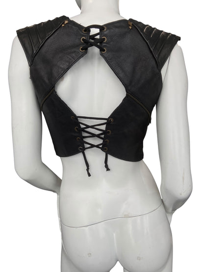 MAD MAF LEATHER TOP