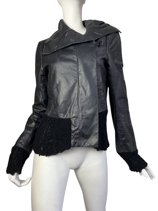 ANN DEMEULEMEESTER F/W 2005 LEATHER JACKET