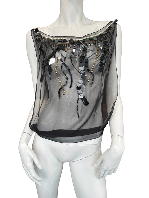 SPORTMAX SILK TOP