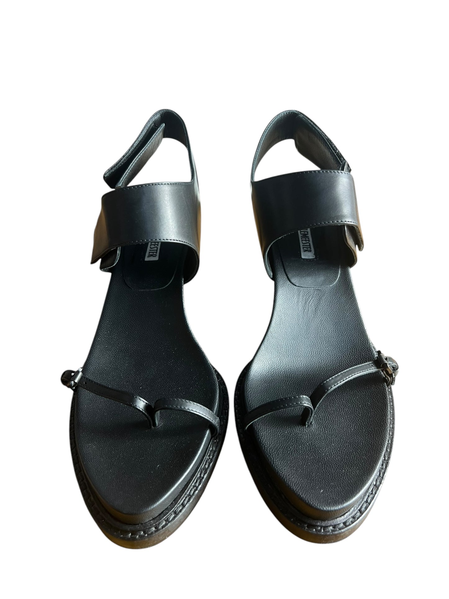 ANN DEMEULEMEESTER LEATHER SANDALS