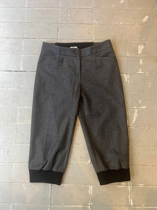 MIU MIU WOOL CAPRI PANTS