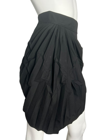 BALENCIAGA F/W 2003 PLEATED ASYMETRICAL SKIRT