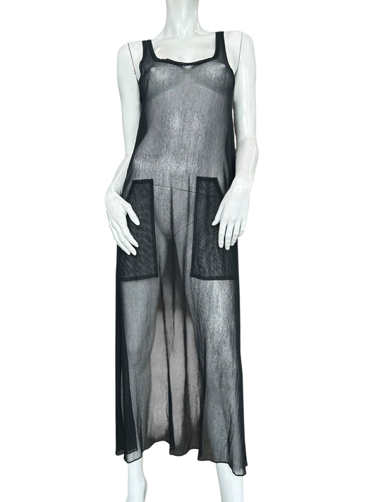 JEAN PAUL GAULTIER BLACK MESH DRESS