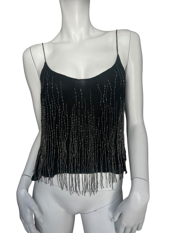PLEIN SUD S/S 2000 SILK BEADED TANK TOP
