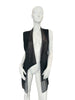 Thumbnail for ELIE TAHARI LEATHER & SILK VEST