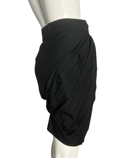 BALENCIAGA F/W 2003 PLEATED ASYMETRICAL SKIRT