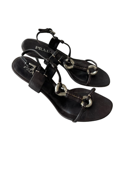 PRADA LEATHER HEELS