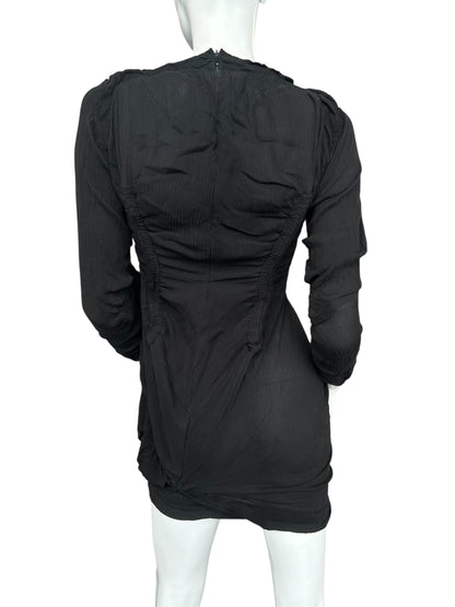 VIVIENNE WESTWOOD BLACK RUCHED DRESS
