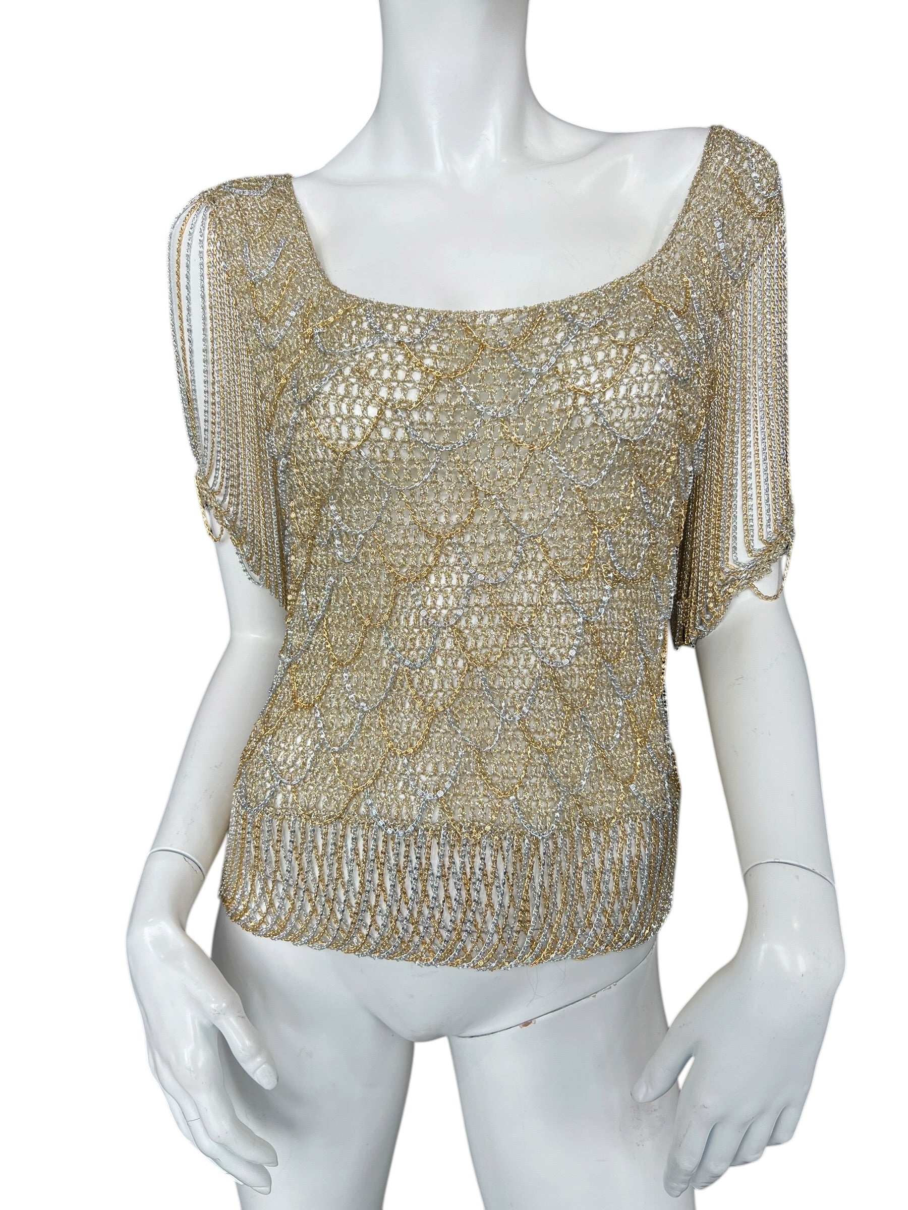 LORIS AZZARO 70’S CHAINMAIL TOP